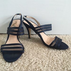 Navy blue dress shoes
